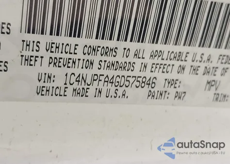 2016 Jeep Patriot Latitude from USA, damaged, VIN 1C4NJPFA4GD575846